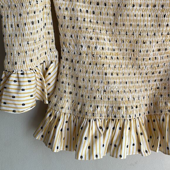 CAROLINE CONSTAS Calida Smocked Top - Picture 6 of 16